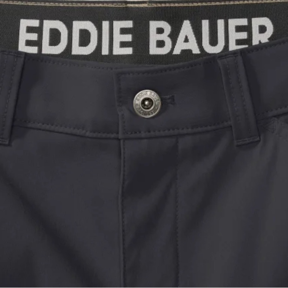 New Mens Eddie Bauer charcoal Rainier 10’ tech short lightweight water repellent - Picture 6 of 7